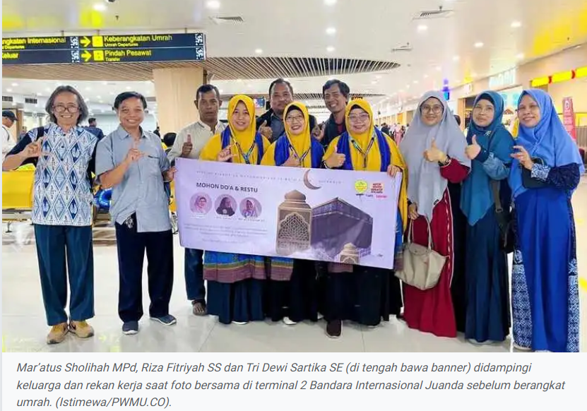 Sekolah Kreatif SD Muhammadiyah Baratajaya Beri Apresiasi Tiga Gukar dengan Umrah